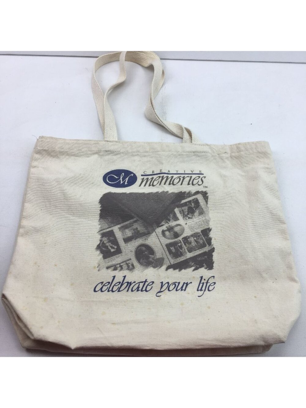 Creative Memories Tote Bag 15x18 Canvas Celebrate Your Life Scrapbook Design